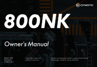 CFMoto 800NK - Owners manual-